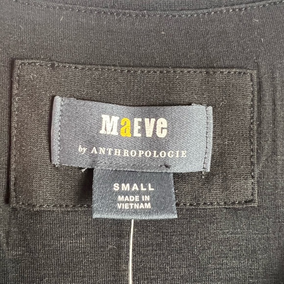 Anthropologie MAVE Black Maxi Dress - Picture 5 of 8